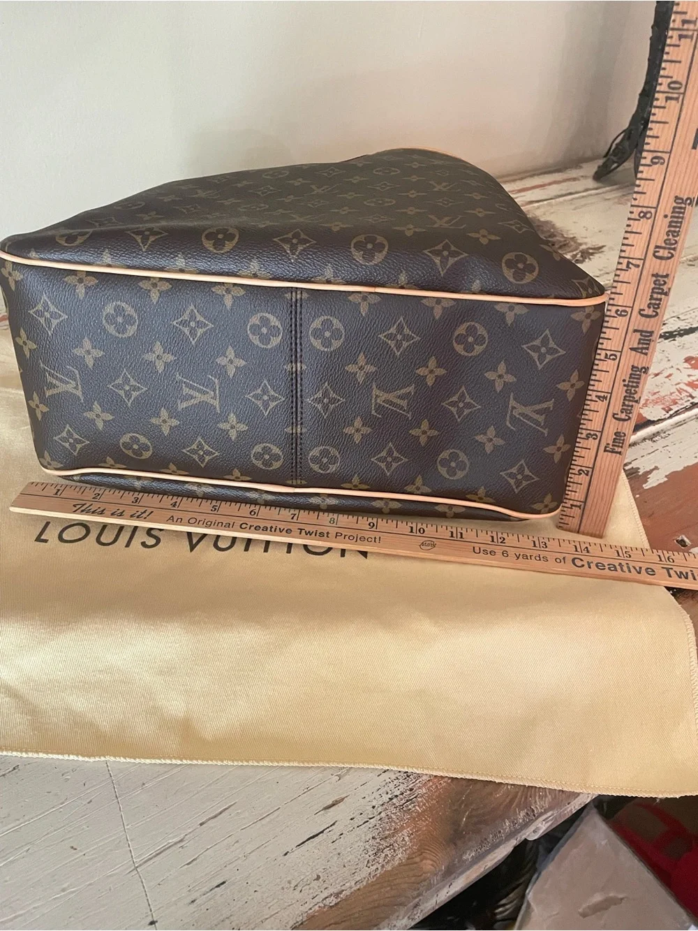Discontinued Louis Vuitton Delightful PM Shoulder Hobo in Brown and Natural Tri